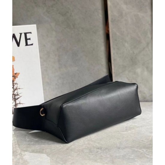 Replica Loewe Puzzle Hobo Bag Black Nappa Calfskin