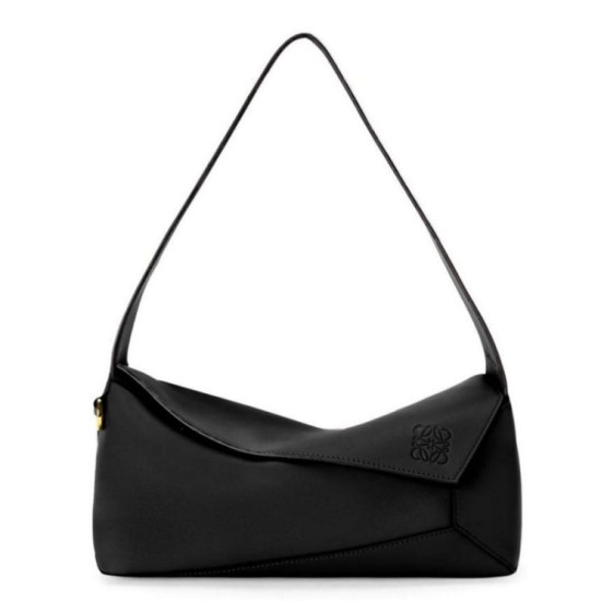 Replica Loewe Puzzle Hobo Bag Black Nappa Calfskin