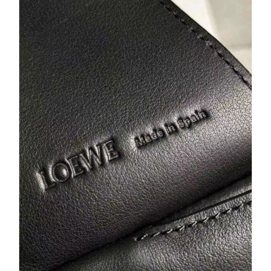 Replica Loewe Puzzle Hobo Bag Black Nappa Calfskin