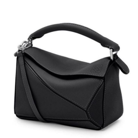 Replica Loewe Mini Puzzle Bag Black Calfskin Replica Loewe Mini Puzzle Bag Black Calfskin
