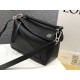 Replica Loewe Small Puzzle Bag Black Calfskin 