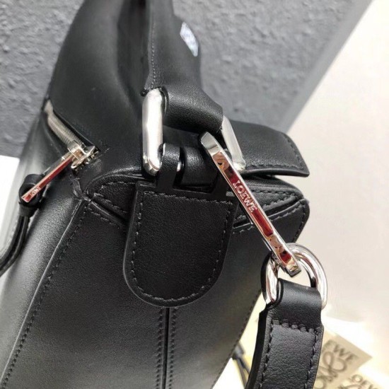 Replica Loewe Small Puzzle Bag Black Calfskin 