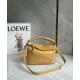 Replica Loewe Puzzle Small Bag Sahara Calfskin with Woven Handle