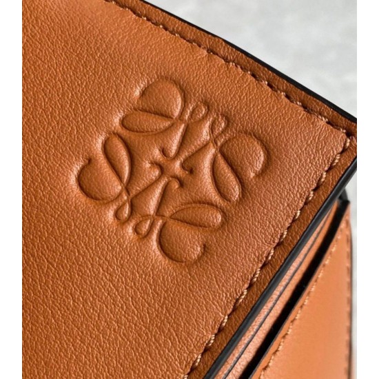 Replica Loewe Puzzle Medium Bag Brown Classic Calfskin