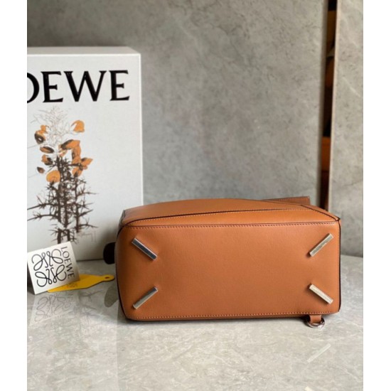 Replica Loewe Puzzle Medium Bag Brown Classic Calfskin