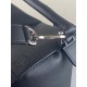 Fake Loewe Large Puzzle Bag Black Grained  Replica
