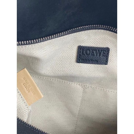 Fake Loewe Large Puzzle Bag Black Grained  Replica