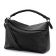 Fake Loewe Large Puzzle Bag Black Grained  Replica