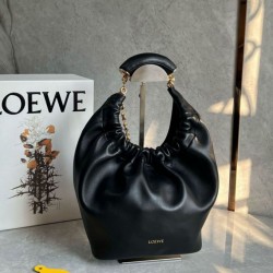 Fake Loewe Small Squeeze Bag Black Nappa Lambskin Replica
