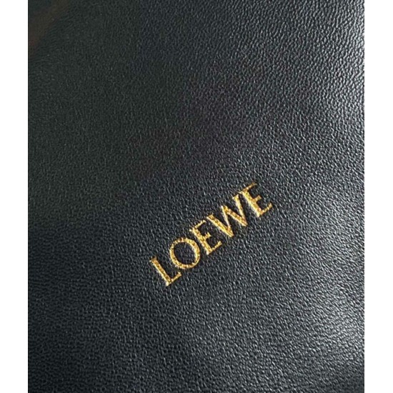Fake Loewe Small Squeeze Bag Black Nappa Lambskin Replica