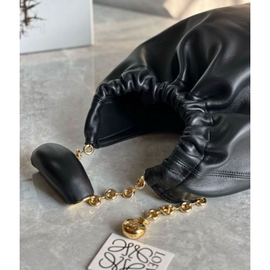 Fake Loewe Small Squeeze Bag Black Nappa Lambskin Replica