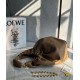 Replica Loewe Medium Squeeze Bag Brown Nappa Lambskin