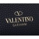 Replica Valentino Small Rockstud Tote Black Grain Calfskin
