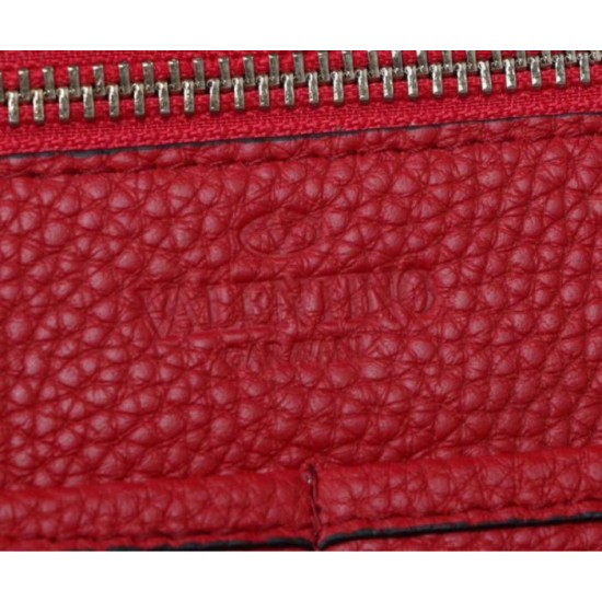 Replica Valentino Medium Rockstud Tote Red Grain Calfskin Fake Valentino Medium Rockstud Tote Red Grain Calfskin Replica