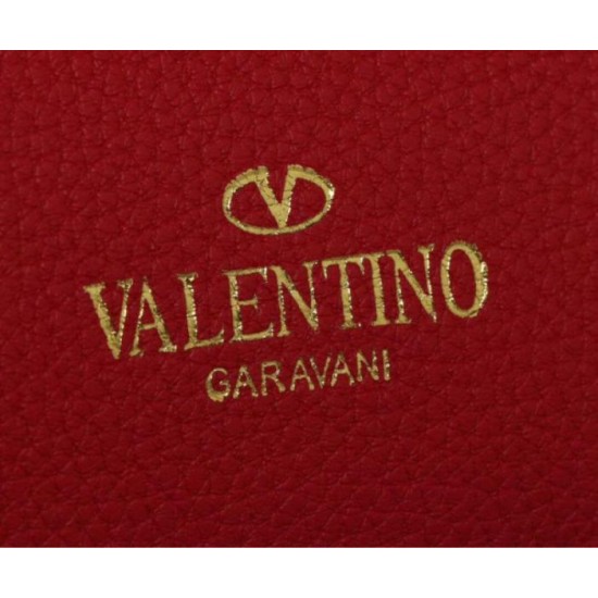Replica Valentino Medium Rockstud Tote Red Grain Calfskin Fake Valentino Medium Rockstud Tote Red Grain Calfskin Replica