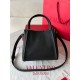Fake Valentino Alltime Small Bag Black Grained Calfskin Replica