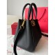 Fake Valentino Alltime Small Bag Black Grained Calfskin Replica
