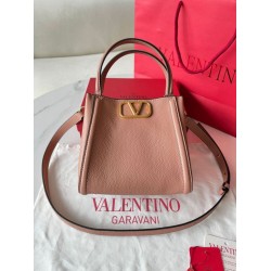 Fake Valentino Alltime Small Bag Nude Grained Calfskin Replica