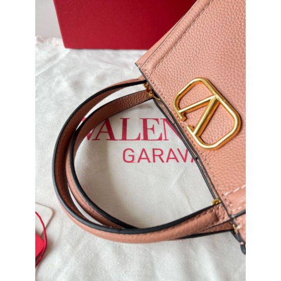 Fake Valentino Alltime Small Bag Nude Grained Calfskin Replica