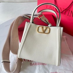 Replica Valentino Alltime Small Bag White Grained Calfskin