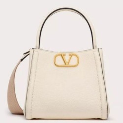 Replica Valentino Alltime Small Bag White Grained Calfskin