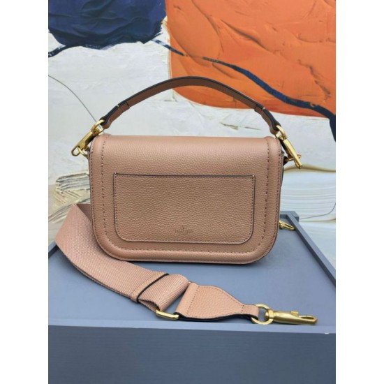 Replica Valentino Alltime Shoulder Bag Beige Grained 