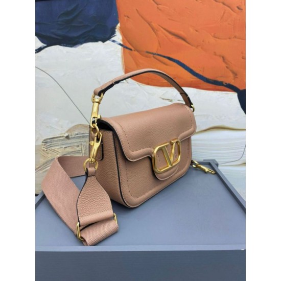 Replica Valentino Alltime Shoulder Bag Beige Grained 