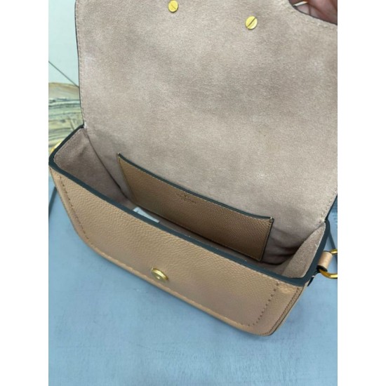 Replica Valentino Alltime Shoulder Bag Beige Grained 