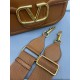 Replica Valentino Alltime Shoulder Bag Brown Grained 