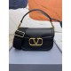 Replica Valentino Alltime Shoulder Bag Black Grained 