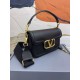 Replica Valentino Alltime Shoulder Bag Black Grained 