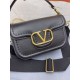 Replica Valentino Alltime Shoulder Bag Black Grained 