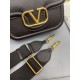 Replica Valentino Alltime Shoulder Bag Black Grained 