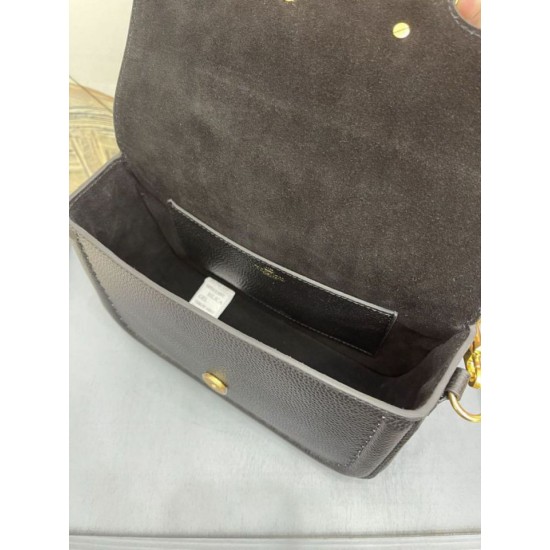 Replica Valentino Alltime Shoulder Bag Black Grained 
