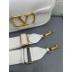 Replica Valentino Alltime Shoulder Bag White Grained 