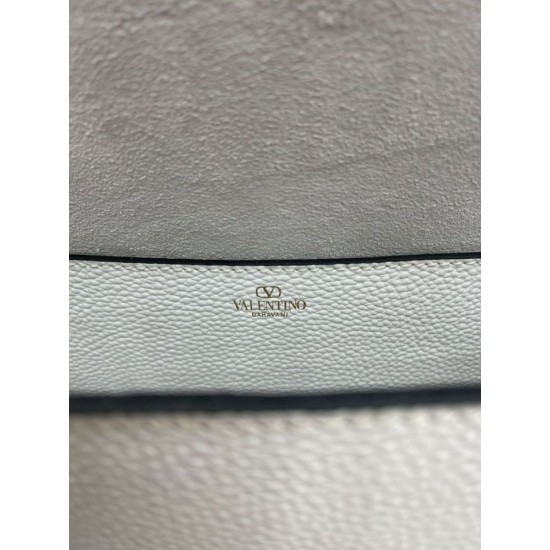 Replica Valentino Alltime Shoulder Bag White Grained 