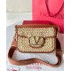 Fake Valentino Alltime Shoulder Bag Natural Raffia Replica
