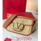 Fake Valentino Alltime Shoulder Bag Natural Raffia Replica