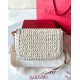 Replica Valentino Alltime Shoulder Bag White Raffia