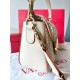 Replica Valentino Alltime Shoulder Bag White Raffia