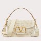 Replica Valentino Alltime Shoulder Bag White Raffia
