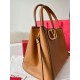 Replica Valentino Alltime Medium Bag Brown Grained Calfskin