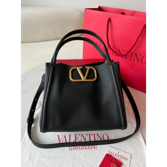 Replica Valentino Alltime Medium Bag Black Grained Calfskin Replica Valentino Alltime Medium Bag Black Grained Calfskin