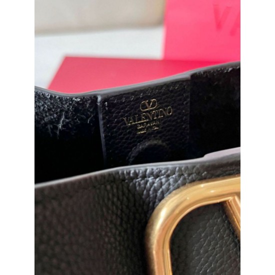 Replica Valentino Alltime Medium Bag Black Grained Calfskin Replica Valentino Alltime Medium Bag Black Grained Calfskin