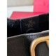 Replica Valentino Alltime Medium Bag Black Grained Calfskin Replica Valentino Alltime Medium Bag Black Grained Calfskin
