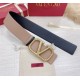 Replica Valentino VLogo Reversible Belt 70mm Beige and Black Calfskin