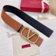 Replica Valentino VLogo Reversible Belt 70mm Brown and Black Calfskin