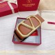 Replica Valentino VLogo Reversible Belt 70mm Brown and Black Calfskin
