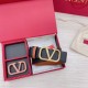Replica Valentino VLogo Reversible Belt 40mm Brown and Black Calfskin