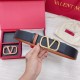 Replica Valentino VLogo Reversible Belt 40mm Brown and Black Calfskin